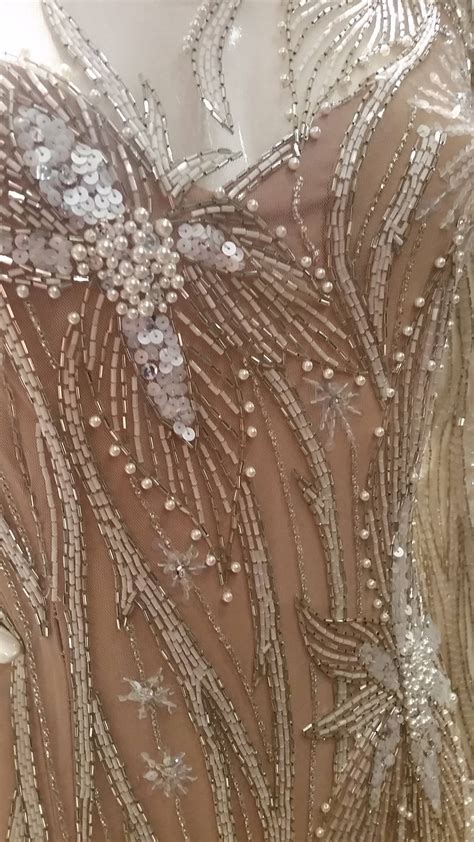 1980s Bob Mackie nude and silver beaded and pearl Gown / Dress For Sale at 1stDibs | how old is ...