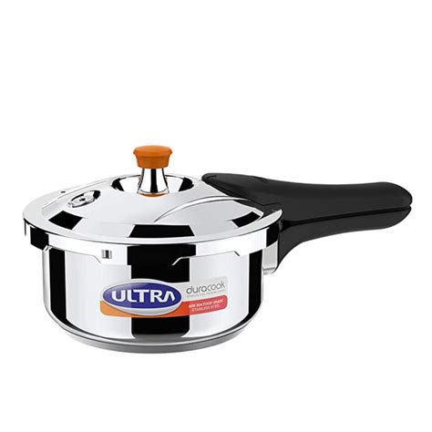 Ultra Duracook Stainless Steel Induction Base Outer Lid Pressure Cooke ...