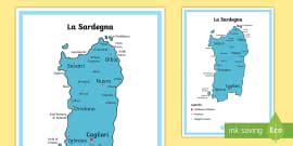 Scuola Primaria: L'Umbria Cartina Politica (teacher made)