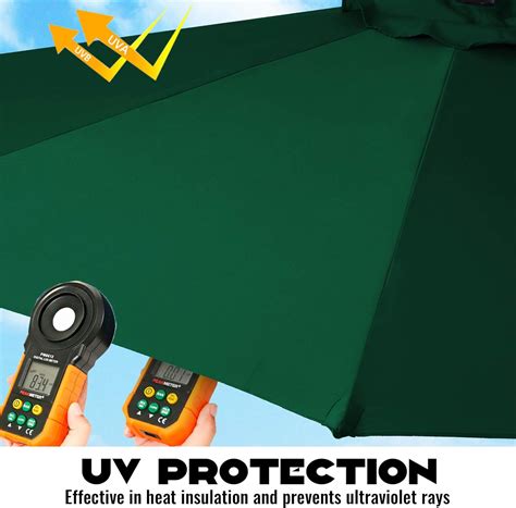 Buy VOUA Offset Patio Umbrella Rotating 10ft Outdoor Cantilever ...