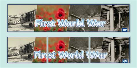 First World War Photo Display Banner