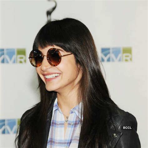 The Bollywood beauty Anushka Sharma sports a fringe look for the Times ...