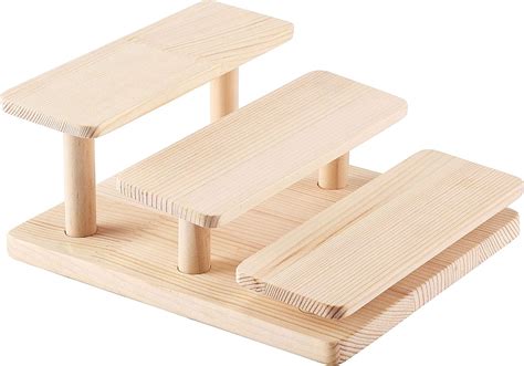 Top Plaza 3-Tier Wooden Riser Display Stands for India | Ubuy