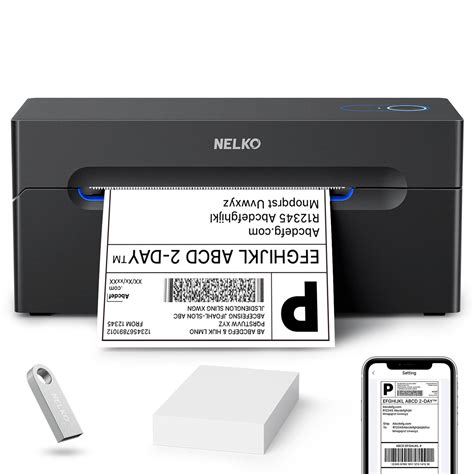 Nelko Bluetooth Thermal Shipping Label Printer Wireless 4x6 Shipping ...