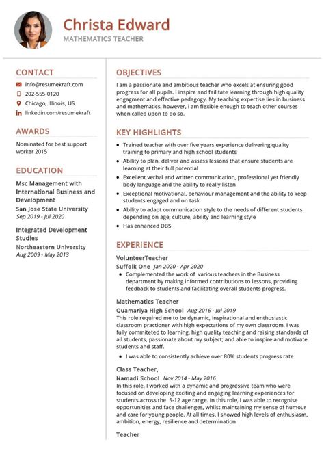 Education Resume Examples - Page 12 of 18 in 2026 - ResumeKraft