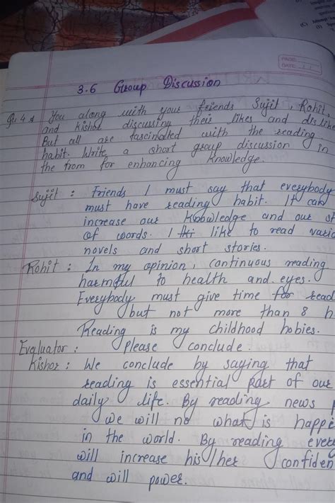 3) group discussion : you along with your friends sujit, rohit, and ...