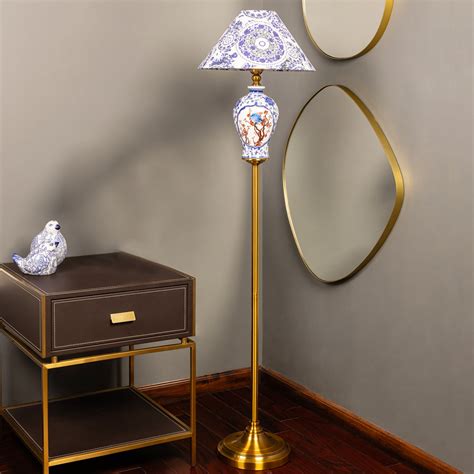 Timeless Blue Porcelain Floor Lamp – Dekor Company