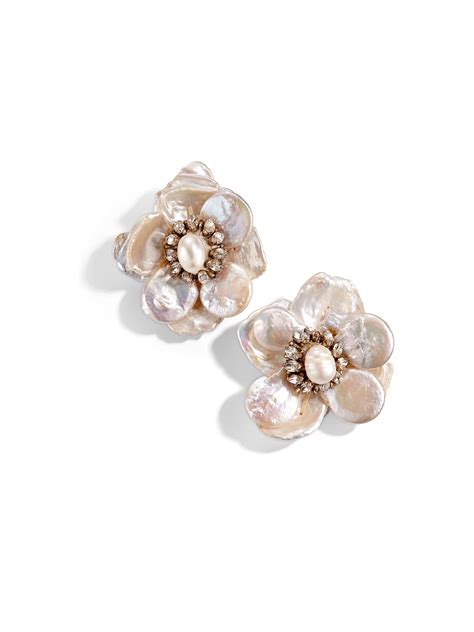 Angeli Pearl Flower Earring