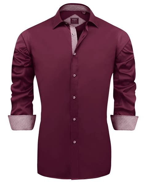 Alimens & Gentle Mens Classic Fit Stretch Cotton Business Shirt, Long ...