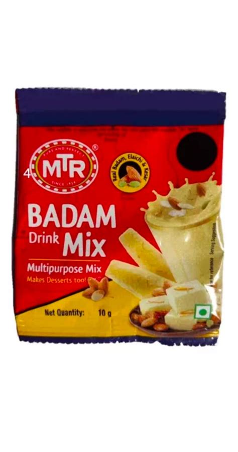 MTR Badam Drink Mix, MRP 5 /10g Sachet