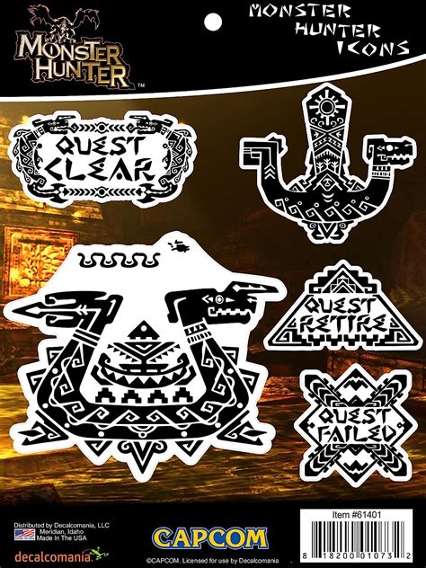 Monster Hunter Icons Sticker Decals for MacBook, Laptop, Vehicle ...