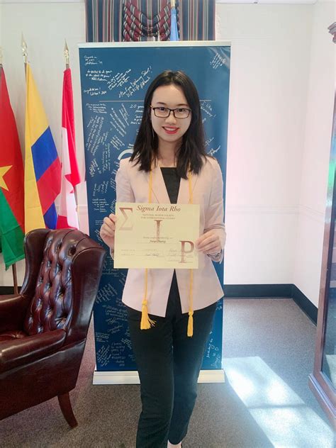 I am honored to become the newly inductee of Sigma Iota Rho, the honor ...