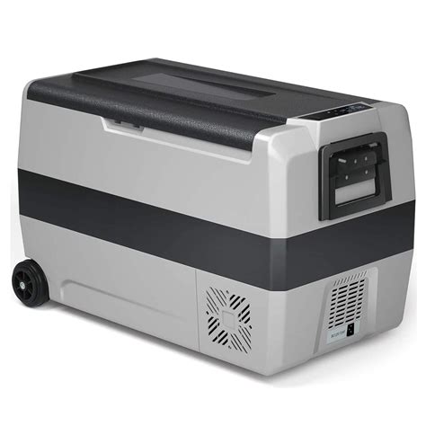 Buy COSTWAY Car Refrigerator with Wheels, 53-Quart Electric Cooler with ...