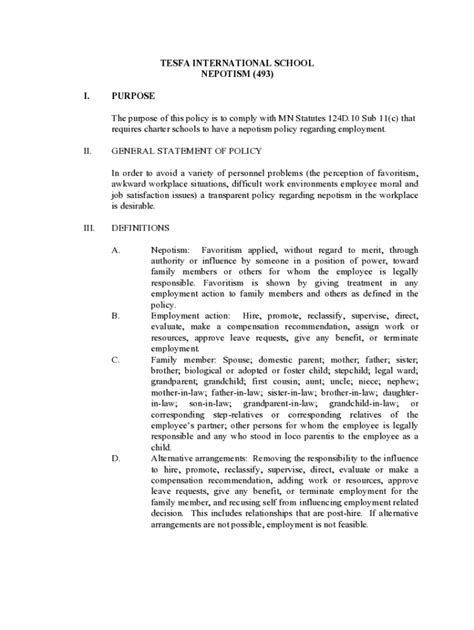 Fillable Online UBAH MEDICAL ACADEMY NEPOTISM (493) I. PURPOSE ... Fax ...