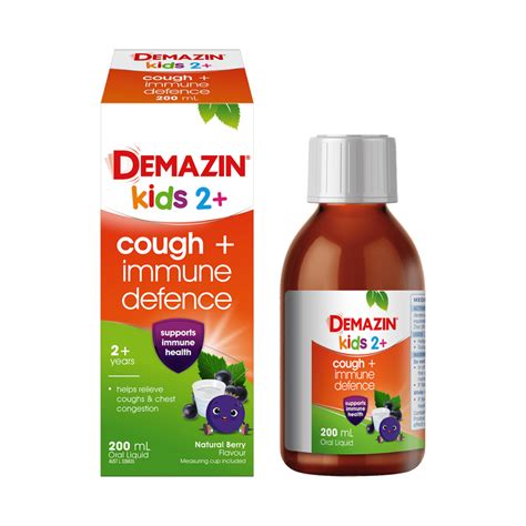 Cough Syrup For Kids (2+) | Natural Berry Flavour | Demazin
