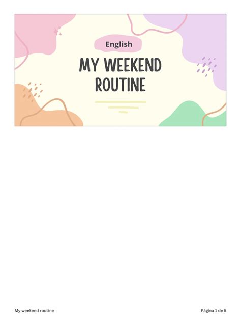 Image result for My Fun Weekend Routine