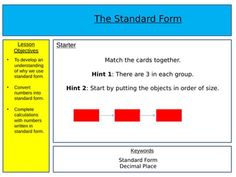 Standard Form Lesson 的图像结果
