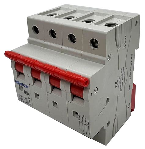 Newow MCB 100A Four Pole Isolator : Amazon.in: Home Improvement