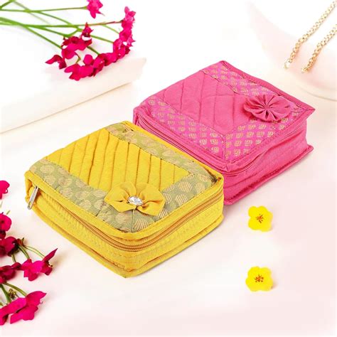 Kuber Industries Pack of 2 Mini Jewellery Organisers Pouch for Women ...