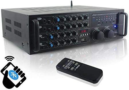 Pyle PMXAKB2000 - 2000 Watt DJ Karaoke Mixer and Amplifier with Built ...