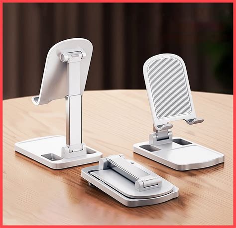 wolpin 1 Pc Mobile Stand Phone Holder Stand Foldable Table/Desk Mount ...