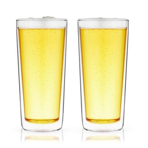 Beer Glass Double Wall Tumbler Premium Double Wall Thermal Beverage