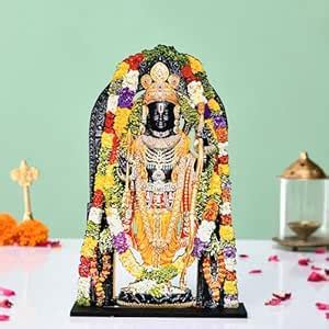 Buy CraftVatika Set of 2 Ram Lalla Idol Murti Ayodhya Model | Wodden ...