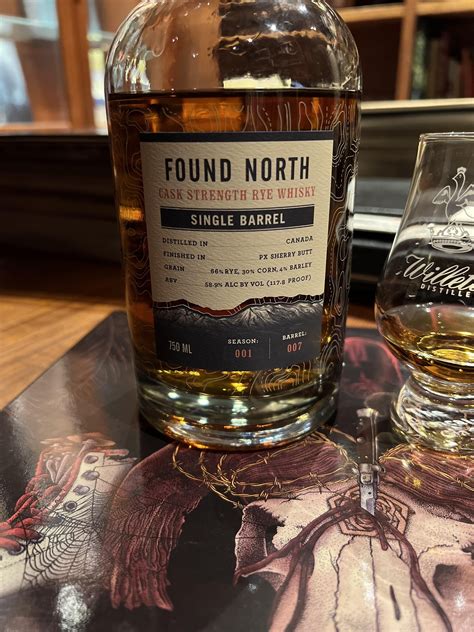 Review #69! Found north Single Barrel S001B007b063 PX Sherry finish, 58.9%, 66% rye, 30% corn, 4 ...