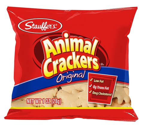 Amazon.com: Stauffer's Animal Crackers Original, 1oz. Snack Packs (Set ...