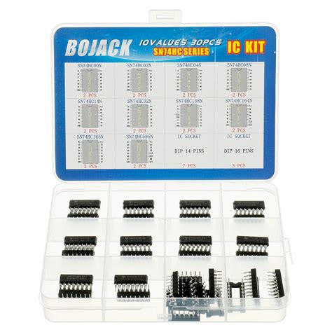 BOJACK 10 Values 30 Pcs Series Shift Output Registers IC chip,Including ...