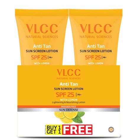 VLCC Anti-tan SPF 25 PA+ Sunscreen Lotion, 150 ml ( Buy 1 Get 1 Free ...
