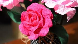Rosa de Papel Crepom – DIY | Cantinho do Video
