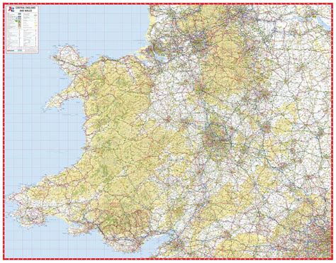 Buy Central England & Wales Road Map Book Online at Low Prices in India ...