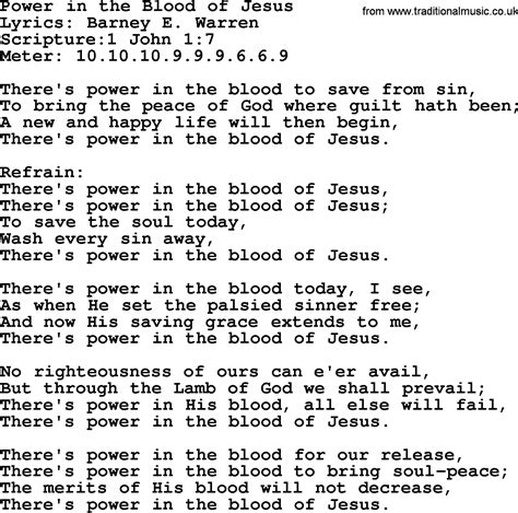 Blood Songs Of Jesus