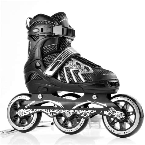 LONGMIRE Inline Skates Size Adjustable All Pure PU Strong Wheels ...