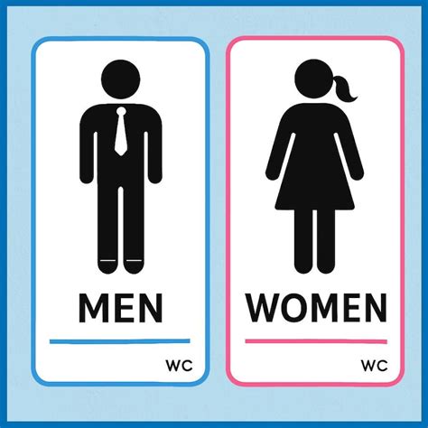 Buy Men and Women Bathroom Signs Online In India - Etsy India