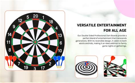 SKYFUN (LABEL) Double Sided Professional Dart Boards for Adults and ...