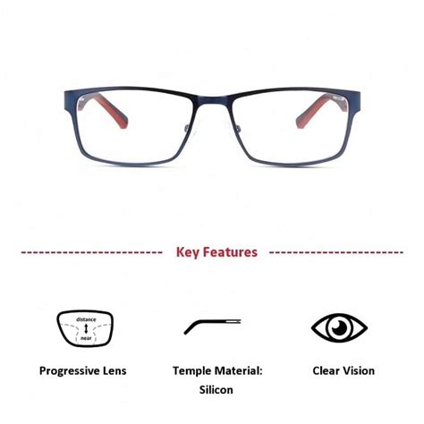Buy Full Rim Stainless Steel Rectangle Blue Medium Unofficial UNOM0104 ...