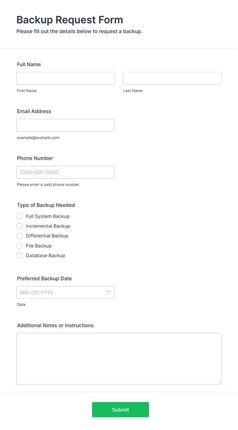 Image result for File Backup Form