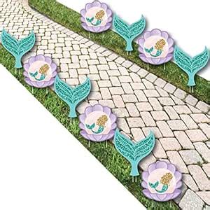 Let's Be Mermaids - Mermaid & Seashell Lawn Decorations - Outdoor Baby ...