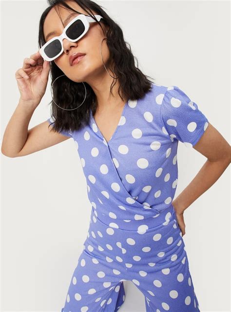 Buy Women Polka Dot Wrap Top Online at just Rs. 499.0 - 1000012034437 ...
