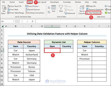 Dynamic List in Excel 的图像结果