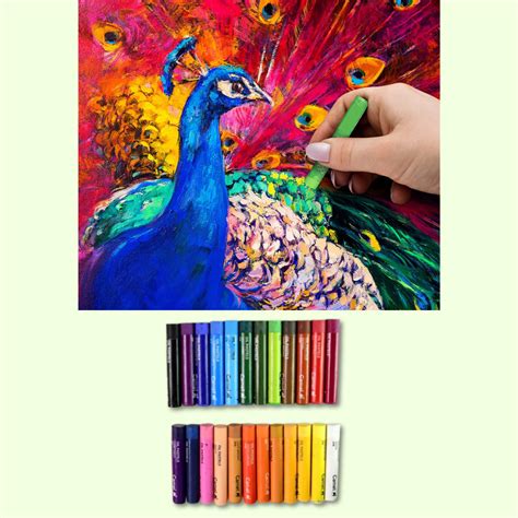 Camel Oil Pastel 25 Shades | Vibrant and Smooth Blending Art Colors