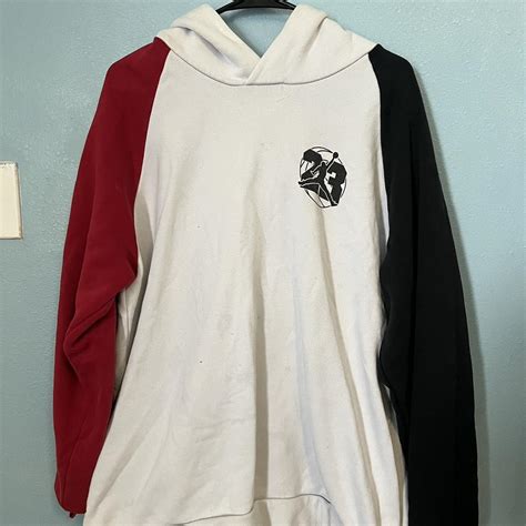 Jordan Men's Black and Red Hoodie | Depop