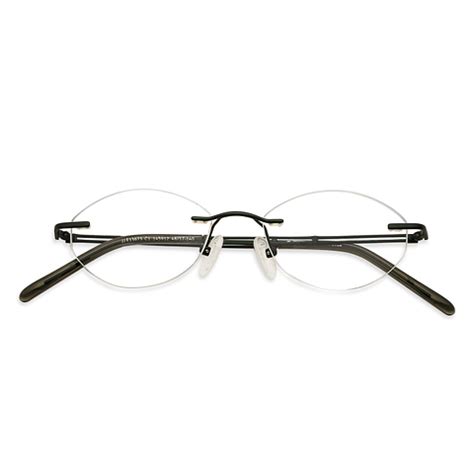 Buy Green Rimless Oval John Jacobs Pro Titanium JJ E13673-C1 Eyeglasses ...