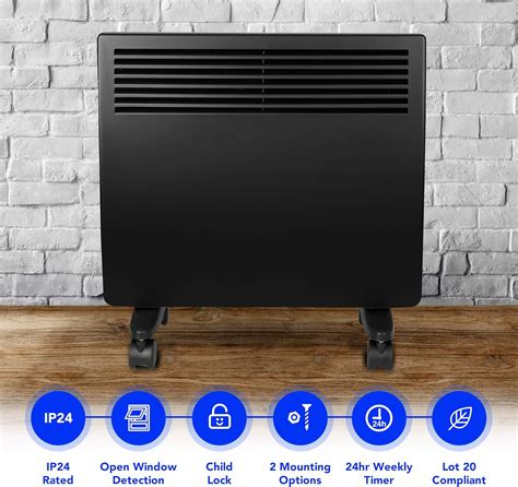 Buy Devola Electric Panel Heater Low Energy Wall Radiator, Eco Warm ...