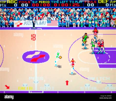 Double Dribble Basketball Konami 1986 vintage arcade videogame ...