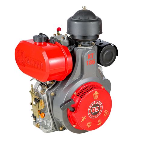 electric Start Single Cylinder 186f Red Color Diesel Power Engine ...
