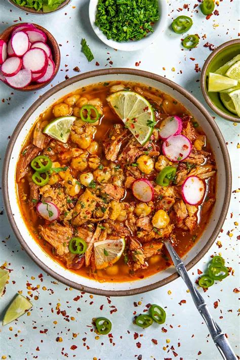 This pozole rojo recipe (posole) is the most comforting Mexican soup ...