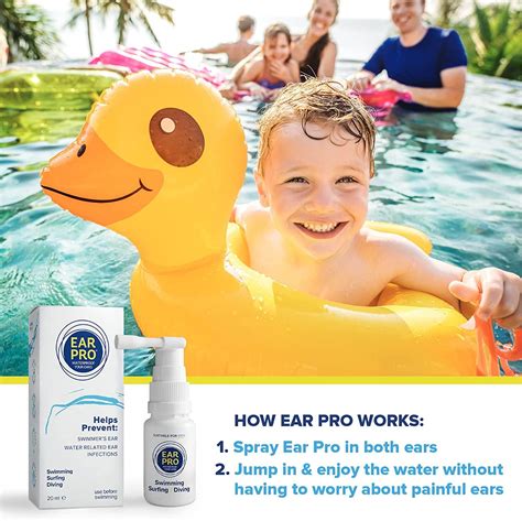 Ear Pro All Natural Swimmer Ear Spray for Kids and Adults - Prevent ...